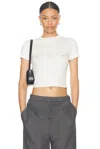 Mugler Woman T-shirt White Size Xs Cotton In Off White