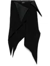 Mugler Panel Construction Mini Skirt In Black