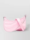 Mugler Curved Shoulder Bag Silver-tone Hardware