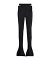 Mugler Cutout Scuba Mid-rise Flared Pants In Black