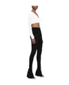 Mugler Cut-out Flared Trousers In Black