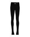 Mugler Cut-out Leggings In Black