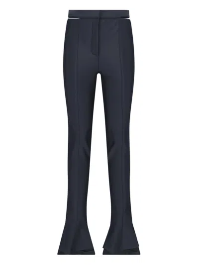 Mugler Cut-out Pants In Black