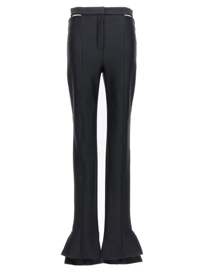 Mugler Cut-out Pants In Black