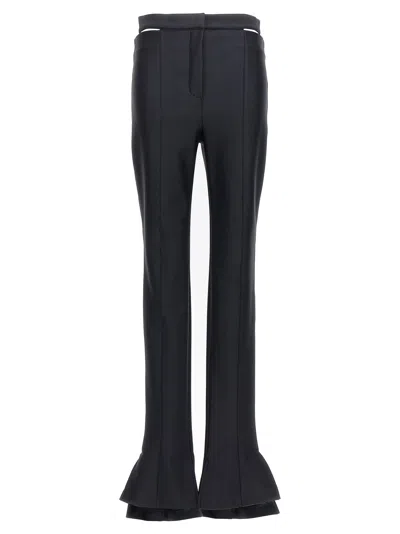 Mugler Cut-out Pants In Black