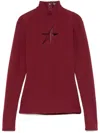 Mugler Cut-out Star Top In Red