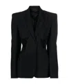 Mugler Cut-out Structured Blazer In Black