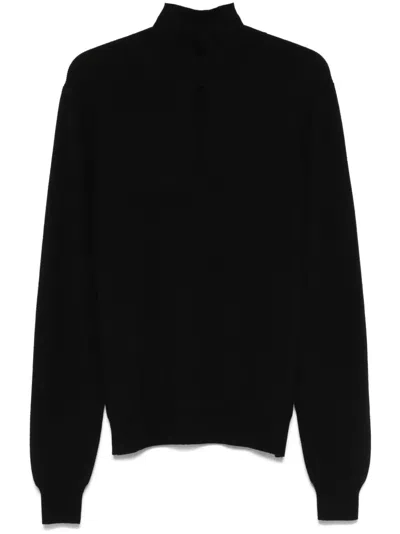 Mugler Cut-out Jumper In Black