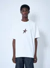 Mugler Round Neck Short Sleeve T-shirt In White