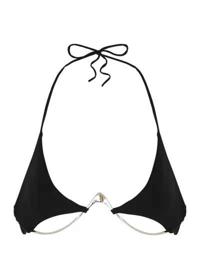 Mugler Cut-out Underwired Bikini Top In Black
