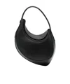Mugler Black Smooth Spiral Curve Mini Bag In Black