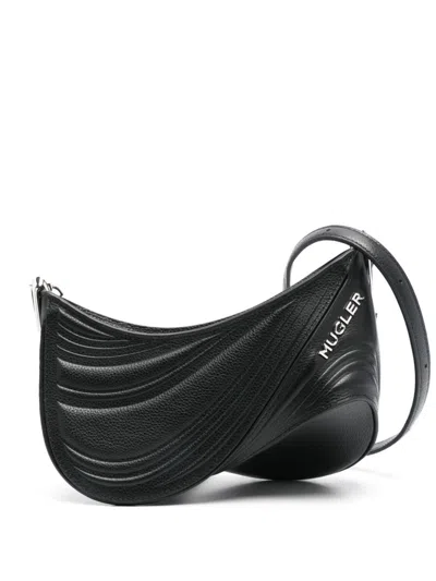 MUGLER DEBOSSED SHOULDER BAG