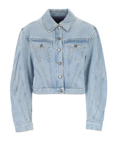 MUGLER MUGLER STRUCTURED DENIM JACKET