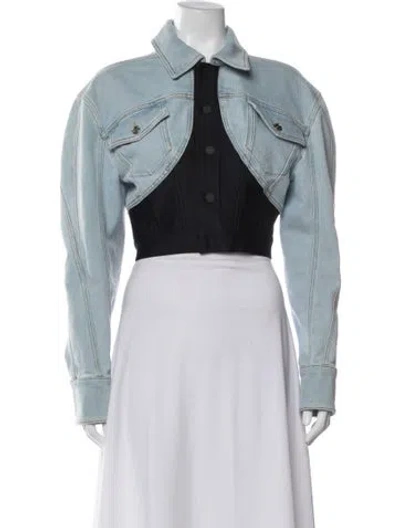 Pre-owned Mugler Denim Jacket In Blue