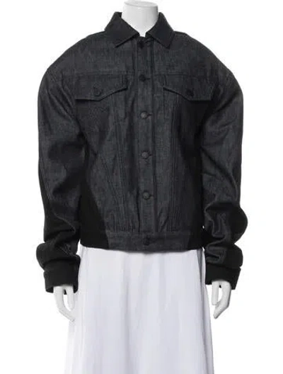 Pre-owned Mugler Denim Jacket In Multicolor