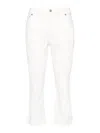 Mugler Spiral Slit Skinny Jeans - Women's - Cotton/elastane In White