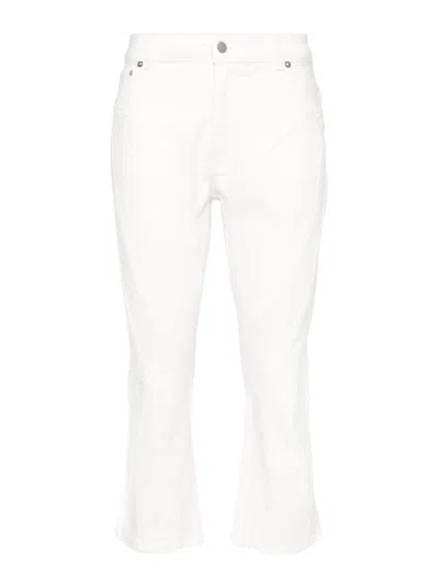 Mugler Denim Skinny Jeans In White