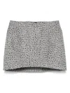 Mugler Dotted Tailored Mini In Grey