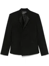 Mugler Double-breasted Blazer In Black