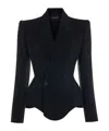 Mugler Single-button Casual Jacket In Black