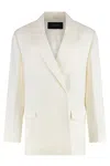 Mugler Double-breasted Jacket Back Vent