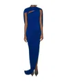 Mugler Draped Backless Gown