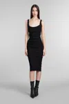 Mugler Dress Woman In Black
