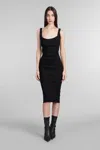 Mugler Dress Woman In Black