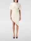 Mugler Tshirt Draped Mini Dress