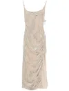 Mugler Dresses In Beige
