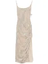 Mugler Dresses In Beige