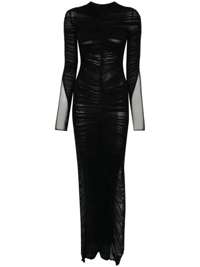 Mugler Dresses In Black