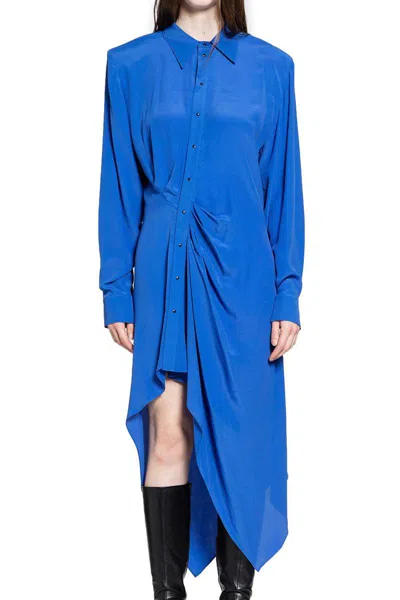 Mugler Dresses In Blue