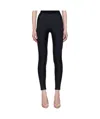 Mugler Elastic Knitted Leggings In Black