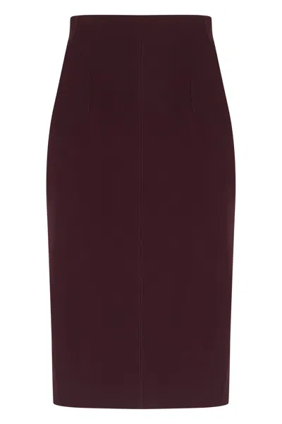 Mugler Elegant Bodycon Dress With Fitted Design In Brown