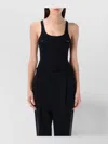 Mugler Embellished Racerback Scoop Neck Top