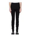 Mugler Embroidered Patchwork Jeans Pants In Black