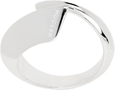 Mugler Engraved-logo Ring