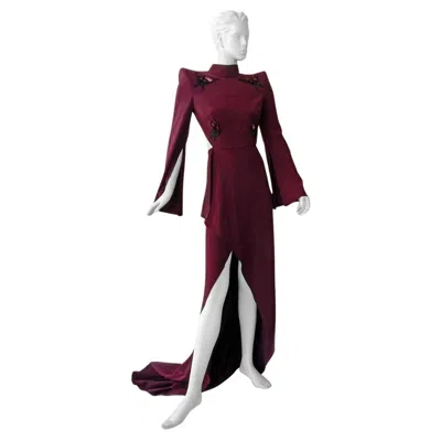 Pre-owned Mugler Entrance Maker Butterfly Gown W/ Open Back New! In Black