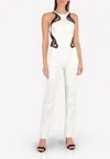 Mugler Entwined Jumpsuit In White