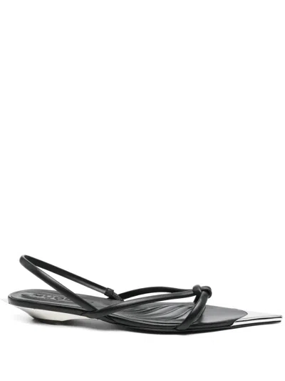 Mugler Fang Flats In Black