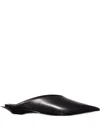 Mugler Fang Pointed-toe Mules In Black