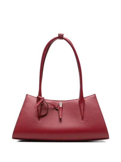 Mugler Fang Shoulder Bag In Red