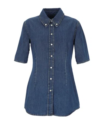 Mugler Fitted Button-up Top In Multi
