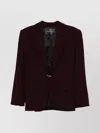 Mugler Flap Pockets Tailored Jacket In Brown