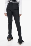 MUGLER FLARED CUT-OUT DETAIL PANTS WITH SIDE SLITS