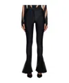 Mugler Flared High-waisted Trousers In Black
