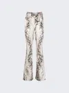 Mugler Printed Straight Leg Pant In White