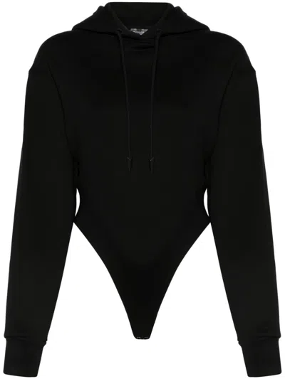 MUGLER FLEECE HOODED BODYSUIT