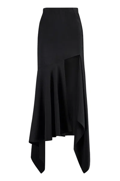 MUGLER MUGLER GABARDINE MIDI SKIRT